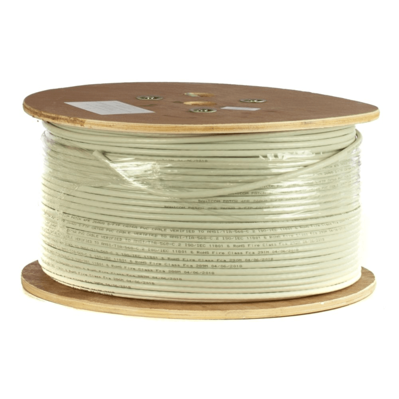 DANICOM CAT6A U/UTP 500m kabel op rol stoepel -  PVC (Fca)