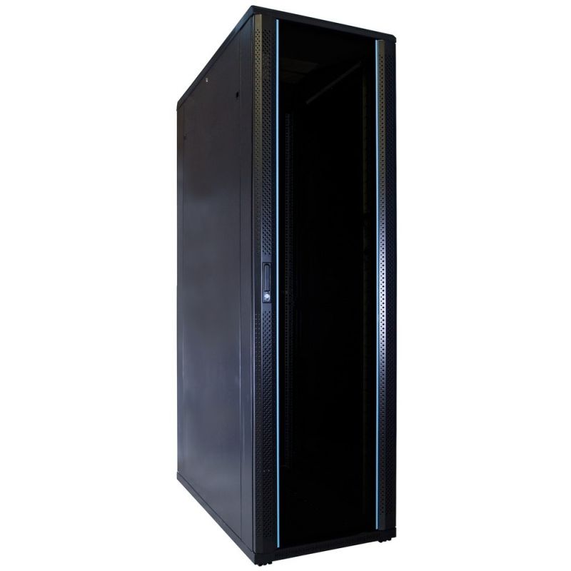 42U serverkast met glazen deur 600x1200x2000mm (BxDxH)