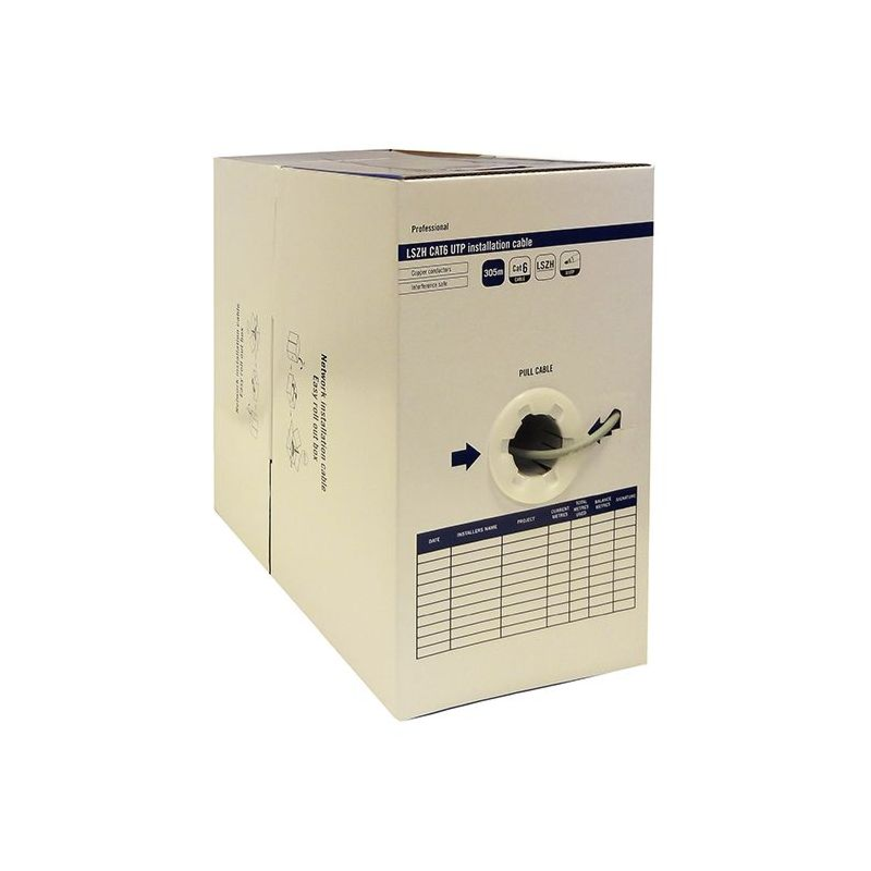 Alfaco CAT6 UTP 305m kabel op rol stug -  LSZH (Eca)