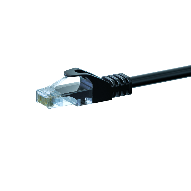  UTP CAT5e patchkabel 20m zwart - 100% koper