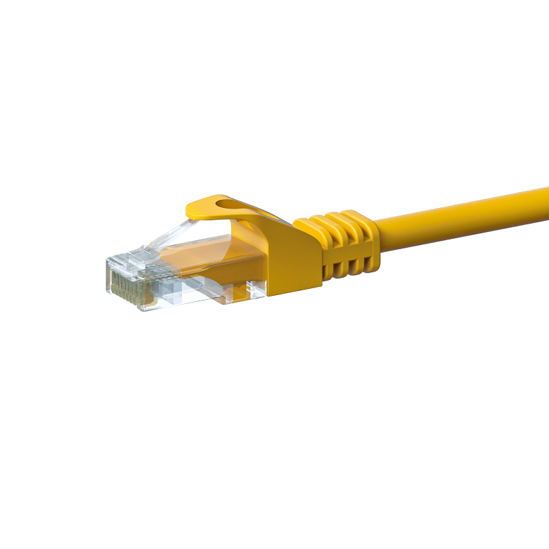 UTP CAT5e patchkabel 0,50m geel - 100% koper