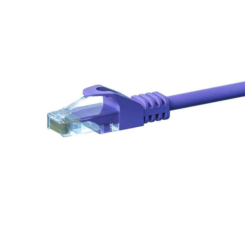 UTP CAT5e patchkabel 15m paars - 100% koper