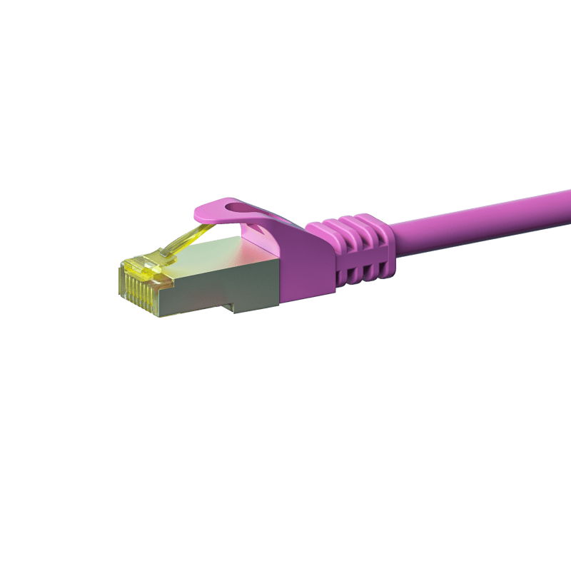 Cat7 S/FTP (PIMF) patchkabel 15m roze