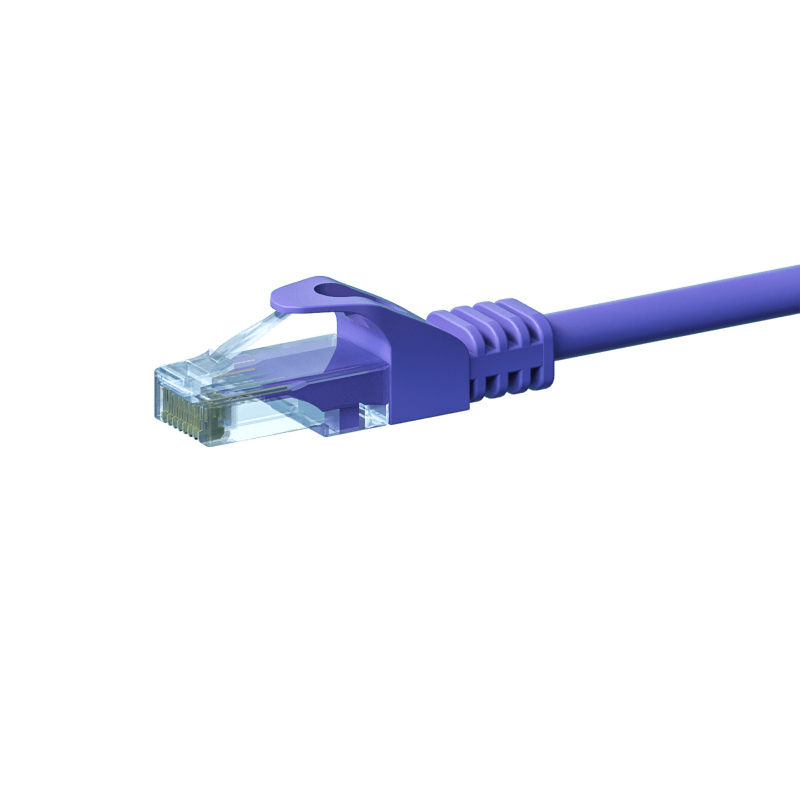 CAT6 UTP patchkabel 0,25m paars - CCA