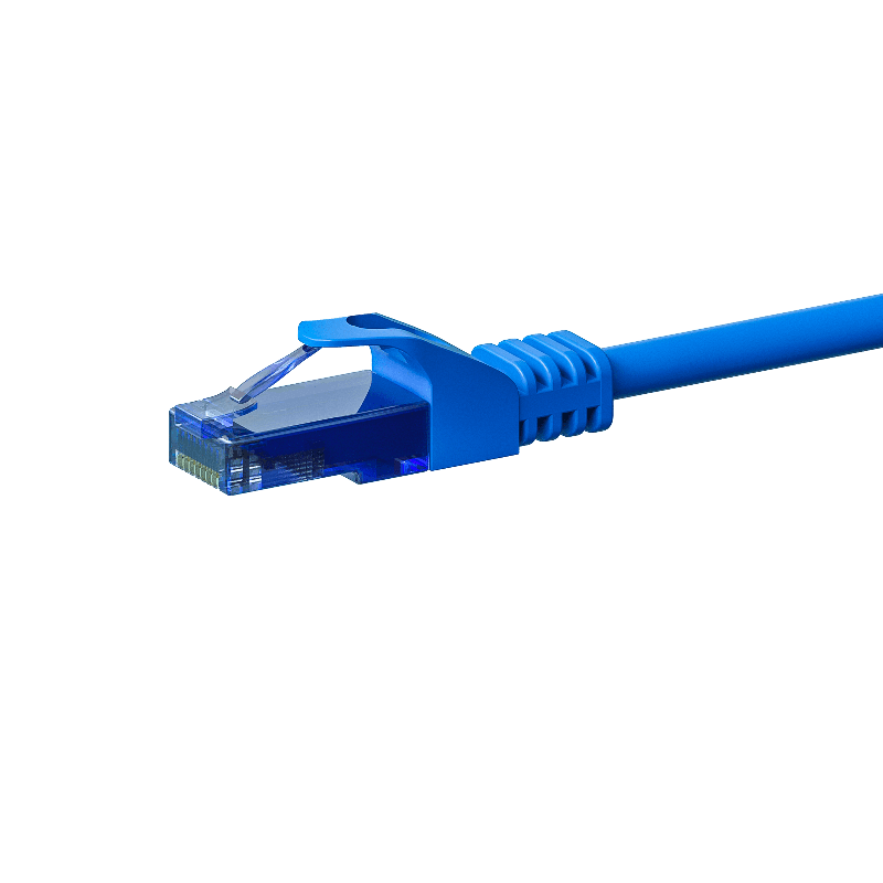 UTP CAT6a patchkabel 15m blauw - 100% koper