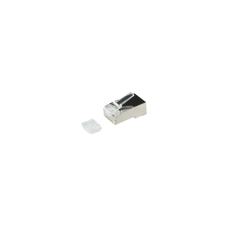 CAT6 Connector RJ45 - Shielded  - met hulpstukje - voor soepele kern