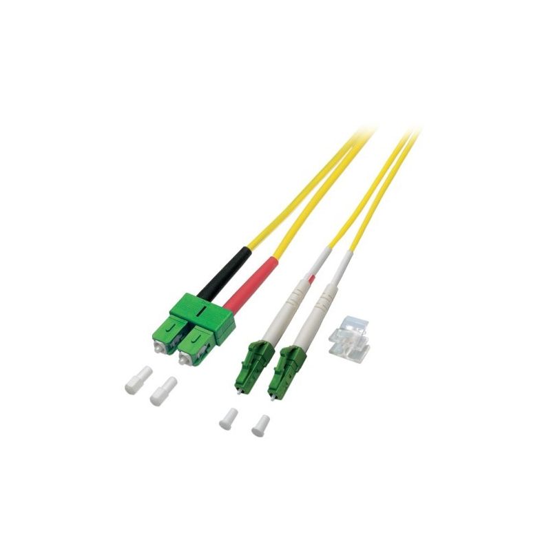 OS2 duplex glasvezel kabel LC/APC-SC/APC 20m