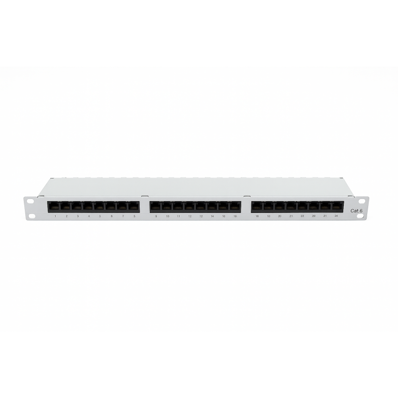 Cat6 24 poorts STP patchpaneel 0,5U