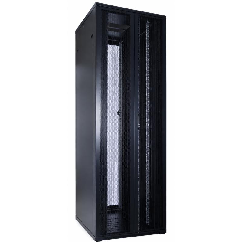 47U serverkast met dubbele geperforeerde voor- en achterdeur 800x1000x2200mm (BxDxH)