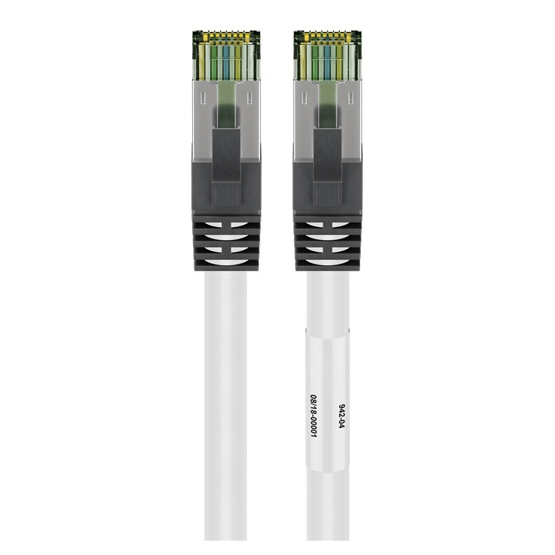 Cat8 S/FTP (PIMF) patchkabel 3m wit