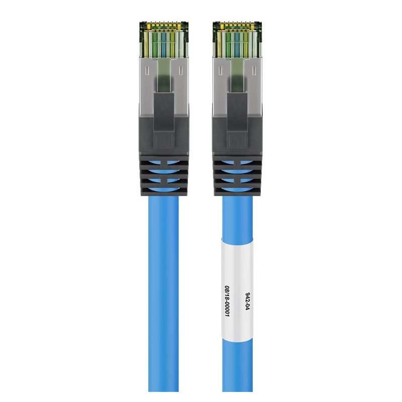 Cat8 S/FTP (PIMF) patchkabel 5m blauw