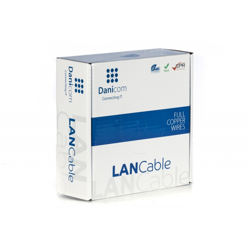 DANICOM CAT6 UTP 50m kabel op rol stug -  LSZH (Dca)