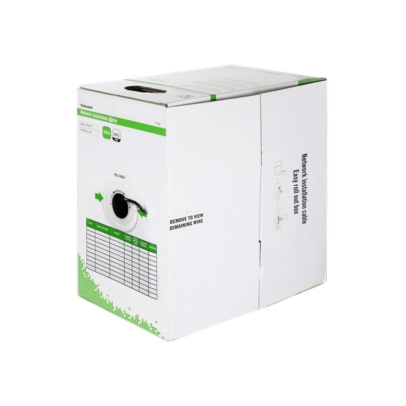 Alfaco Cat6 U/UTP outdoorkabel op rol stug 305m PE - (Fca)