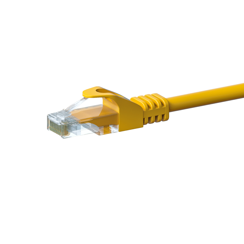 UTP CAT5e patchkabel 2m geel - 100% koper