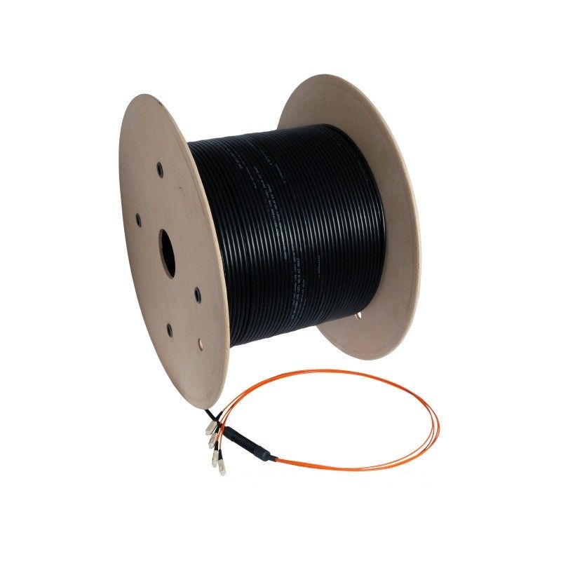 OM3 glasvezel kabel op maat 8 vezels incl. connectoren